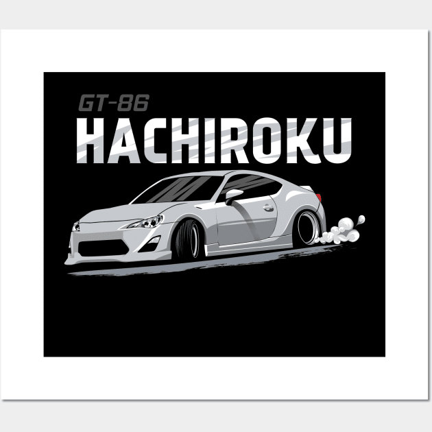 Hachiroku drift Wall Art by Rezall Revolution